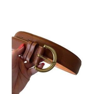 Coach British Tan Leather Belt 8500